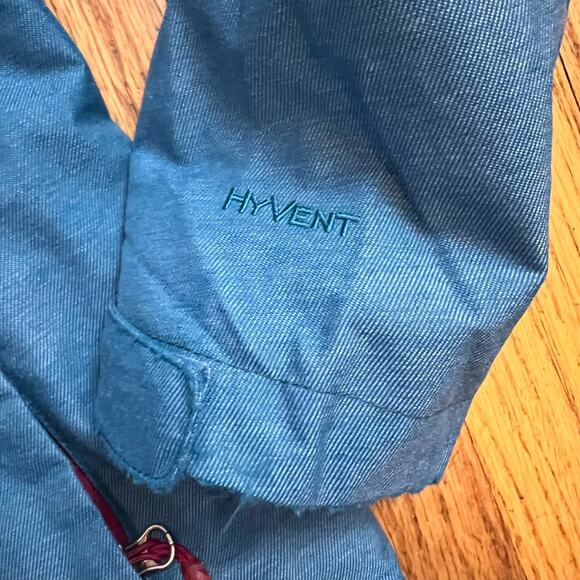 The North Face Coat Womens Small Hyvent Hooded Ski Jacket Blue * - Picture 3 of 11